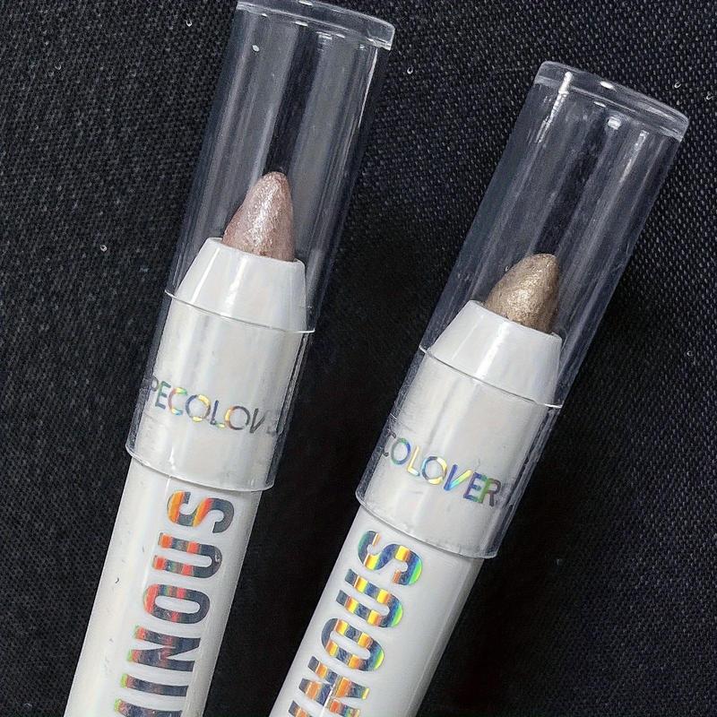 Long Lasting Glitter Eyeshadow Stick, 1 Count Waterproof Pearlescent Eyeshadow Pen, Highlighter Pen for Eyes Makeup for Festival Party Daily Use