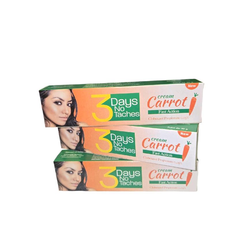 3 Days no Taches Tube Cream Carrot for face anti dark spot pack of 3