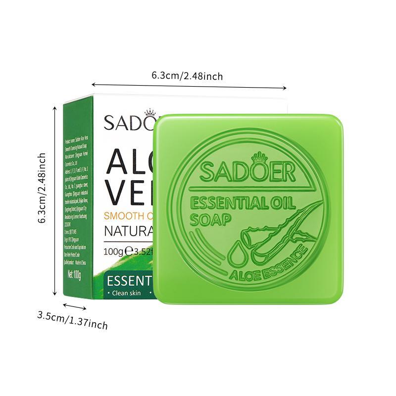 Aloe Vera Soap, Natural Soap For Body & Face, Moisturizing & Soothing Soap For All Skin Types