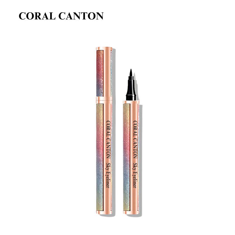 Starry Night Waterproof Tattoo Eyeliner,Smudge Proof, Extra Waterproof ,Color of Blackr,Long Lasting,Smooth Nib, Coral Canton lip liner lipliner  combo