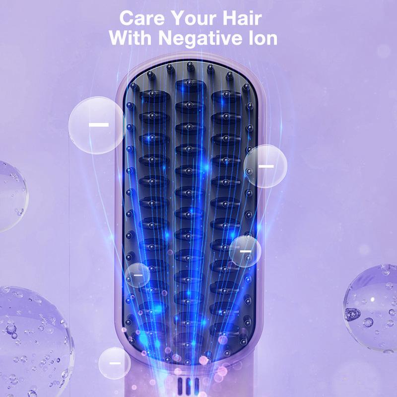 [Christmas Deals] Hair Straightener Comb Styling Tool for Frizz-Free Comfort Salon Hair waver Brush straightener