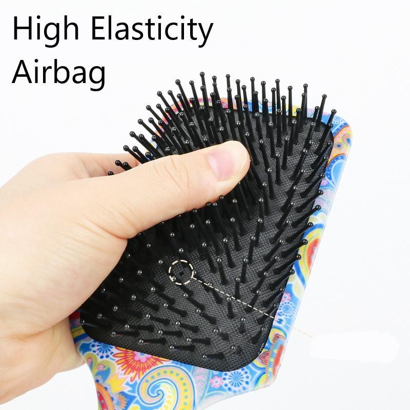 Ethnic Pattern Hair Comb Set, 6 Counts set Hair Styling & Scalp Massage Comb, Hair Styling Tool for Women & Men