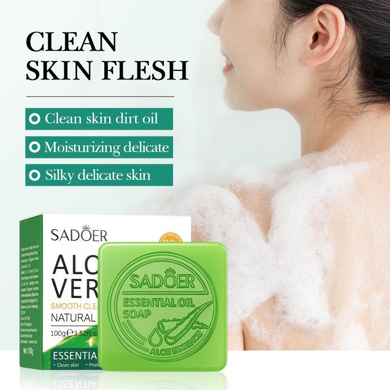 Aloe Vera Soap, Natural Soap For Body & Face, Moisturizing & Soothing Soap For All Skin Types