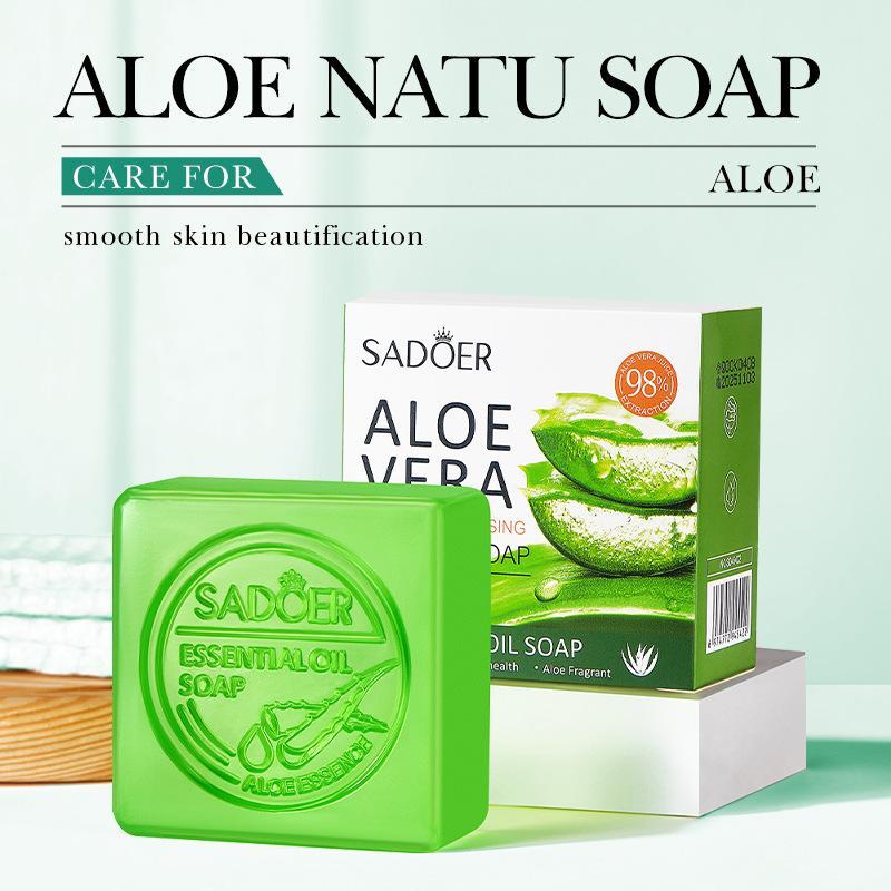 Aloe Vera Soap, Natural Soap For Body & Face, Moisturizing & Soothing Soap For All Skin Types