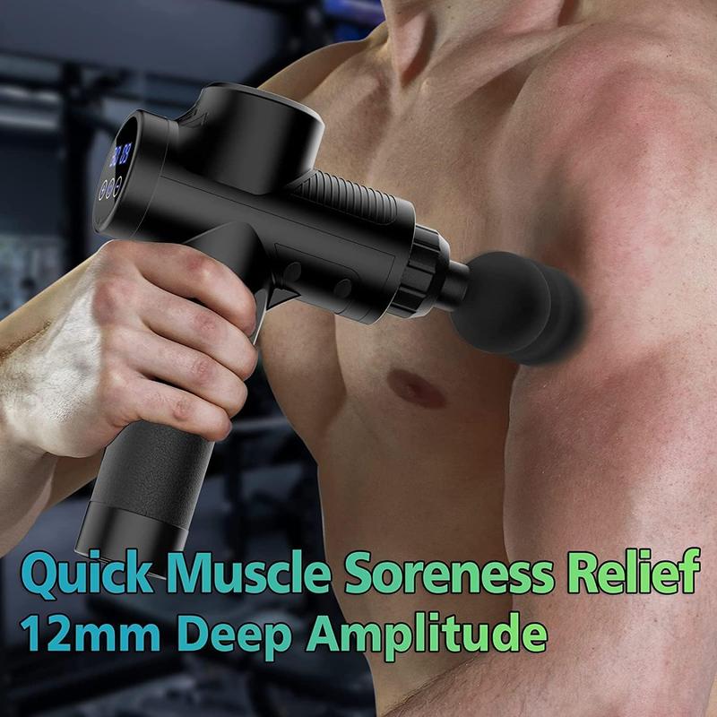 cotsoco Massage Gun Deep Tissue, 30 Speed Percussion Back Massager Gun Muscle Massage Gun for Pain Relief, Super Quiet Electric Sport Massager, Handheld Deep Tissue Massager fascia gun