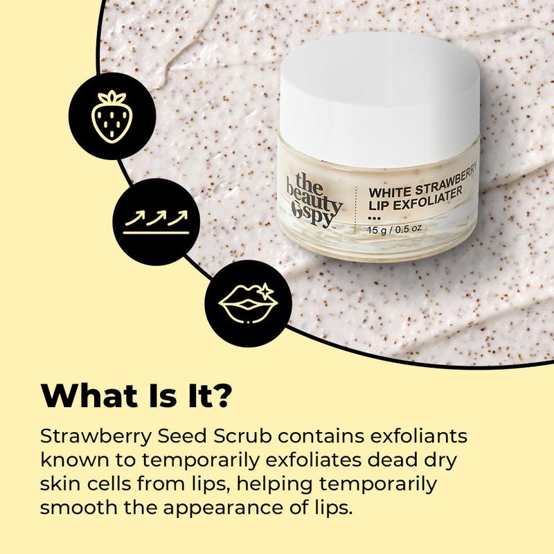 The Beauty Spy White Strawberry Lip Exfoliater