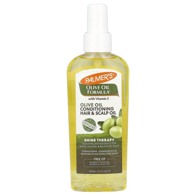 Palmer's Olive Oil Formula® with Vitamin E, Conditioning Hair & Scalp Oil, Shine Therapy, 5.1 fl oz (150 ml)