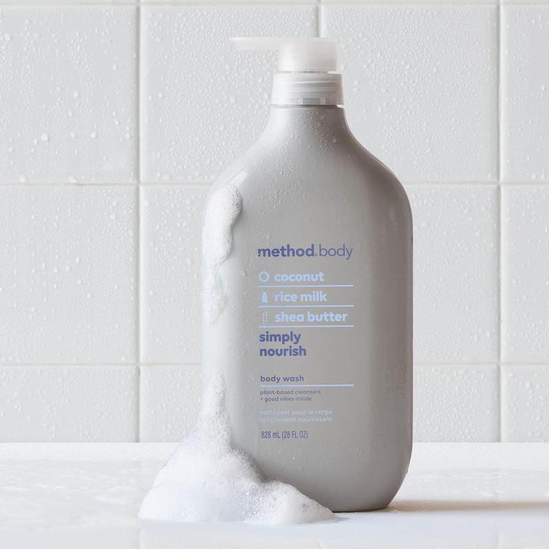 Method Body Wash, Simply Nourish, Paraben and Phthalate Free, 28 oz (Pack of 1)