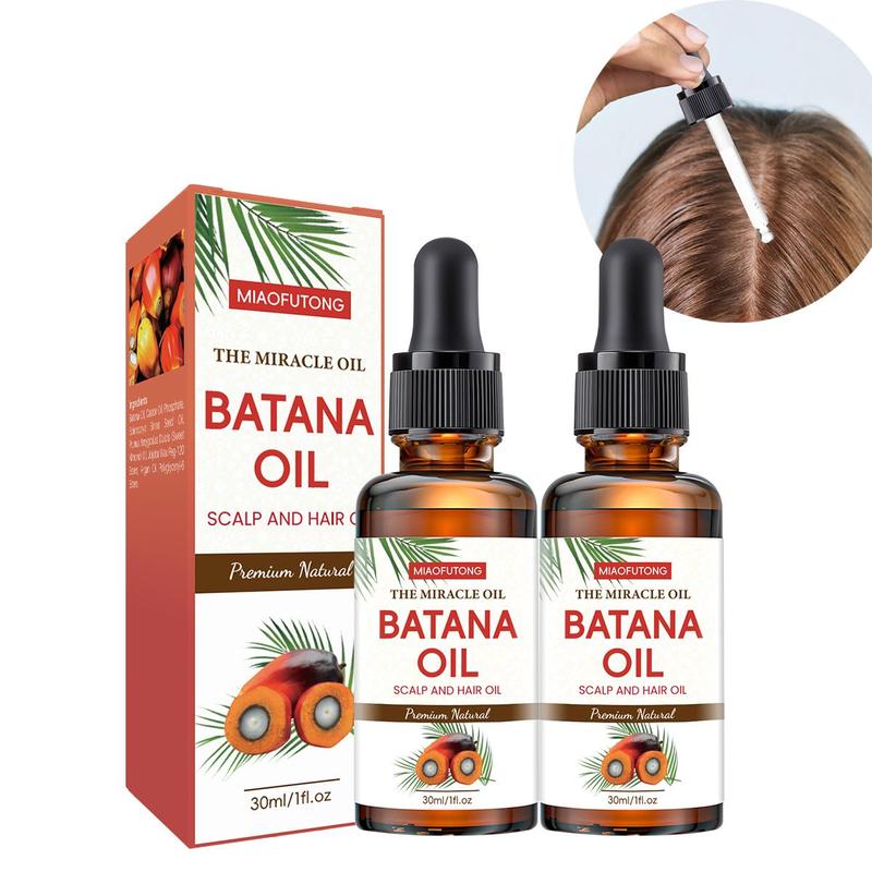 Batana Oil Hair Care Essential Oil, 2 Boxes Deep Moisturizing Hair Scalp Conditioner, Nourishing and Smoothing Hair Care Product for All Hair Types