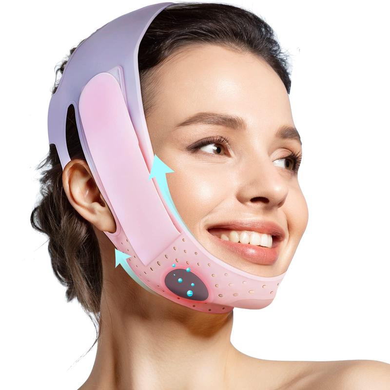 Christmas Gifts JUSRON Double Chin Strap V Line Lifting Mask , Soft Silicone Face Skincare Lifting Belt for Double Chin for Women and Men Comfort