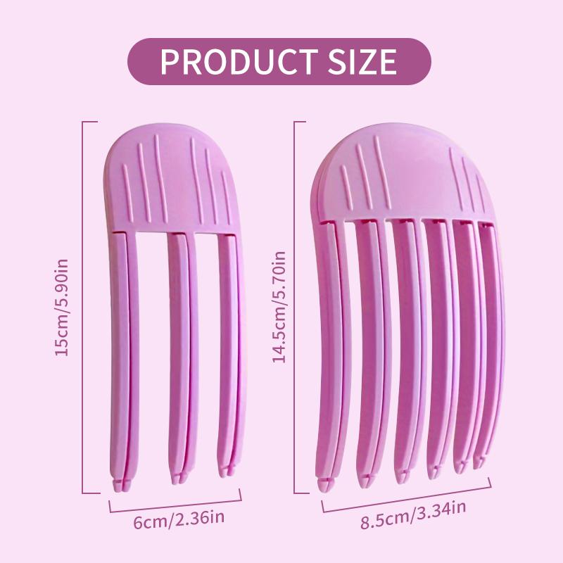 Wind Shaping Comb for Fluffy Bangs, High Head Top Artifact Wind Plastic Comb for Men and Women, No-Trace Hair Root Lifting Clips, Haircare Heatless Tool, Christmas Gift