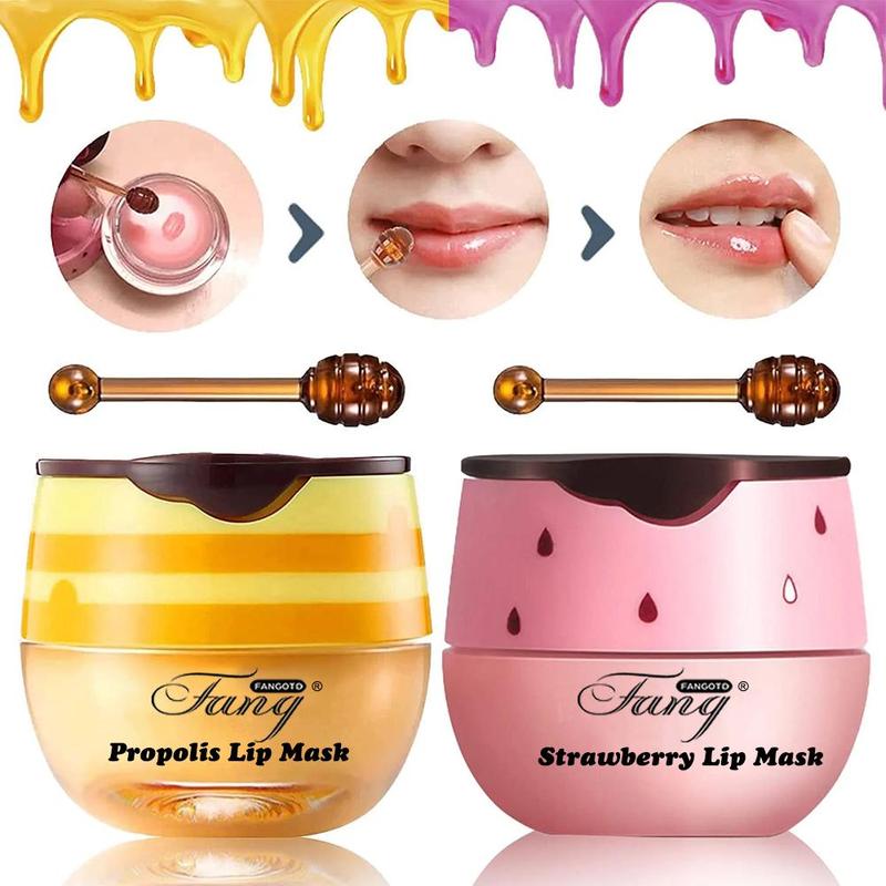 5.5g Moisturizing Lip Mask, 1 Count Hydrating Lip Balm, Honey Lip Care Product for Women & Men