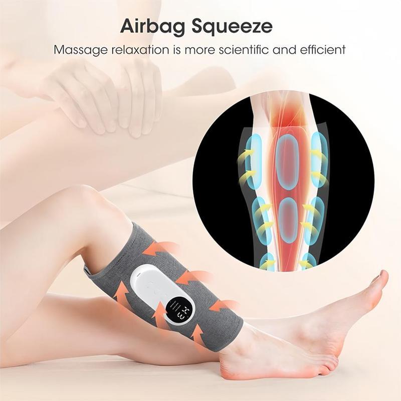 Air Compression Massager, Leg Massager with Heat, Relieve Fatigue, Help for Edema and Varicose Veins, Personal Care Appliances, Massager