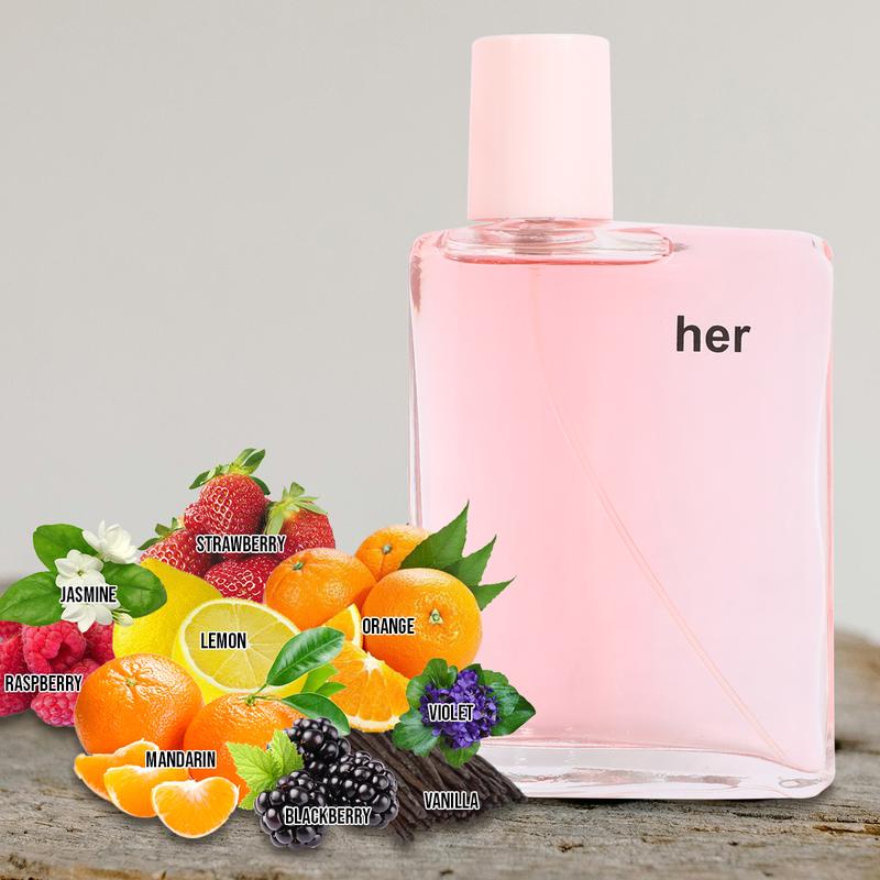 Her Royal Fragrance Eau de Parfum Natural Spray Perfume for Women 100ml 3.3fl.oz. - Fruity, Sweet, Woody, Musky and Powdery Scent