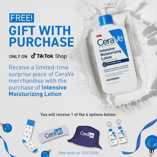 CeraVe Very Dry Skin Duo: Hydrating Foaming Oil Facial Cleanser (Dry to Very Dry Skin) & NEW CeraVe Intensive Moisturizing Lotion (Dry to Very Dry Skin + 5% Hydro-Urea)