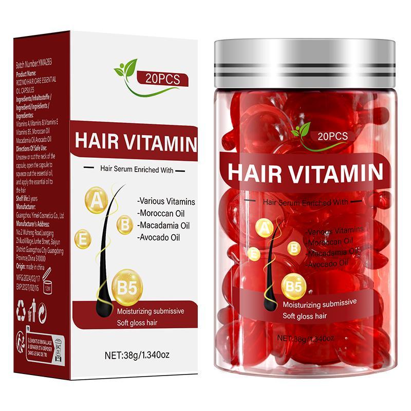 38g Hair Vitamin Capsule, 1 Count Hair Care Essential Oil Capsule, Moisturizing Hair Care Product for Women & Men