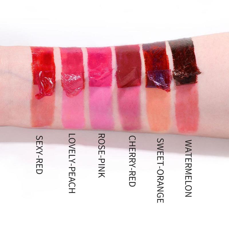 Waterproof Peel Off Lipstick for Music Festival Makeup, 6 Counts set Liquid Lipstick, Waterproof Long Lasting Lip Gloss, Tint Moisturizing Lip Film, Tear Off to Have Natural Lip Tinting, Back To School, Makeup Accessories for Summer Gift