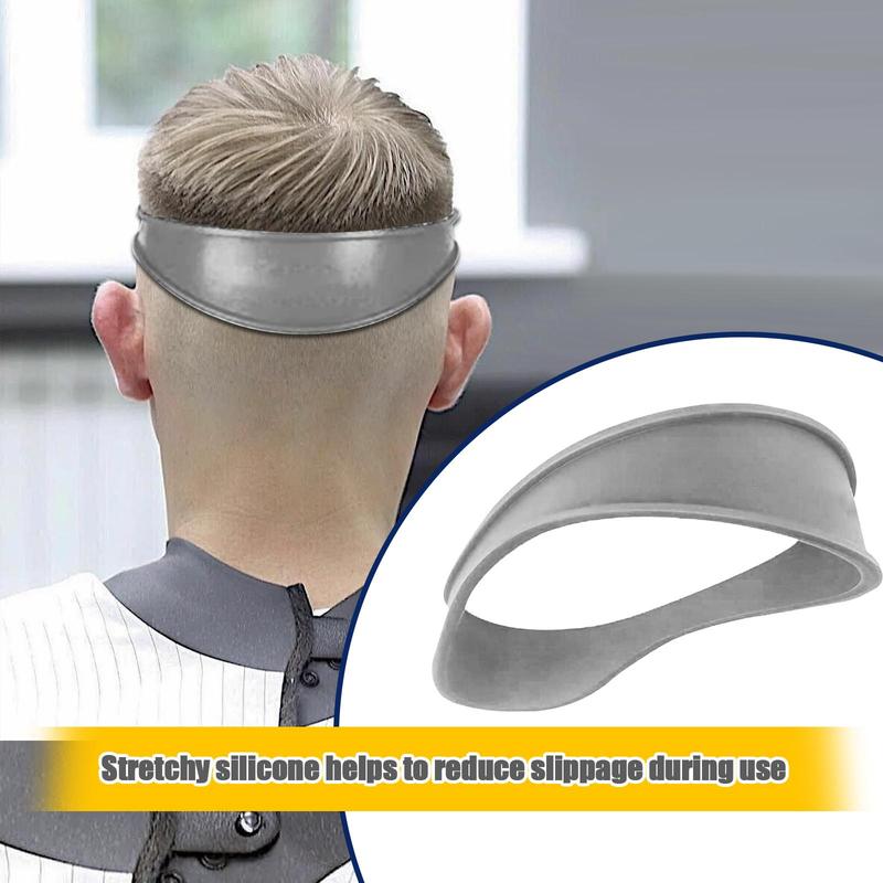 Reusable Haircutting Strap, 1 Count Washable Silicone Haircut Neckband, DIY Home Haircut Tool