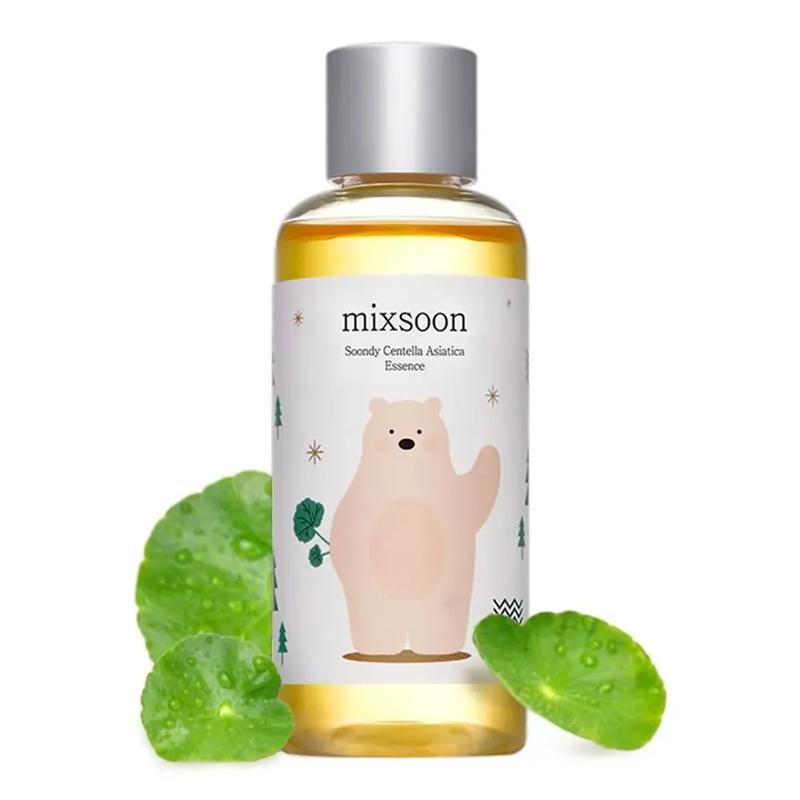 mixsoon Soondy Centella Asiatica Essence (3.38 Fl. Oz   100ml) Calming & Soothing Essence for Deep Hydration, Collagen Synthesis & Skin Barrier Improvement