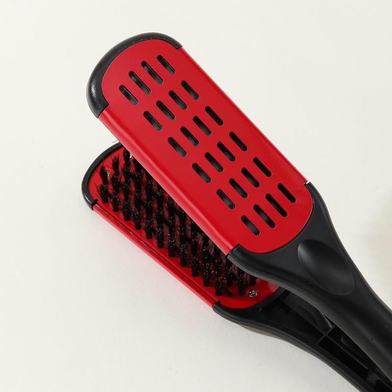 Anti-static Manual Hair Brush, 1 Count Splint Comb, Straight Comb Hair Straighter, Straightening Hair Comb V-shaped Styling Tool, Summer Haircare