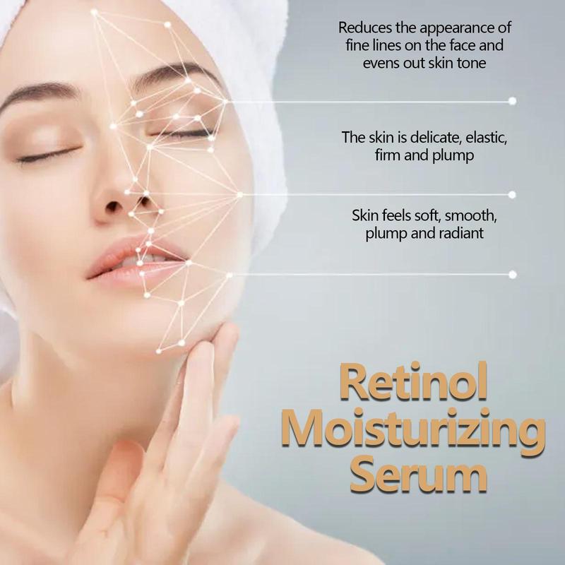 Retinol Moisturizing Facial Serum, 30pcs box Hydrating & Firming Facial Essence, Face Skin Care Product for Women & Men