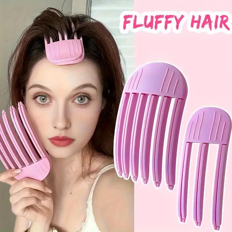 Wind Shaping Comb for Fluffy Bangs, High Head Top Artifact Wind Plastic Comb for Men and Women, No-Trace Hair Root Lifting Clips, Haircare Heatless Tool, Christmas Gift