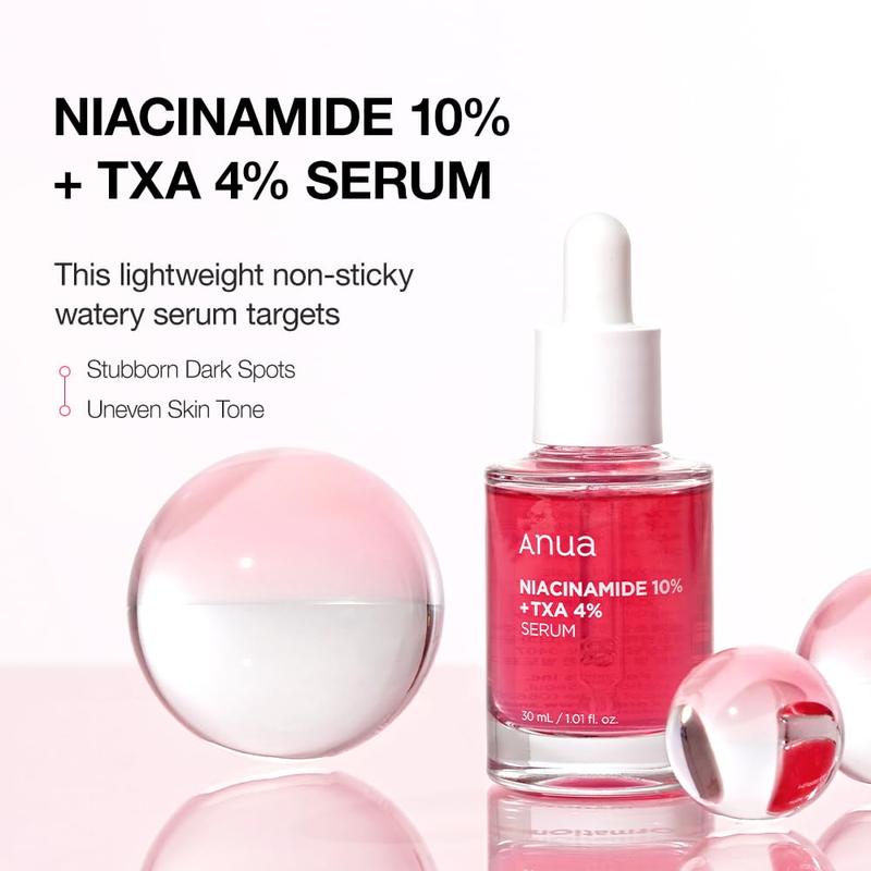 Anua 10% Niacinamide+ 4% Tranexamic Acid Serum, Ceramide, Hyaluronic Acid, Vitamin B12 natural color, Korean Glass Skin (30ml  1.01 fl.oz.)