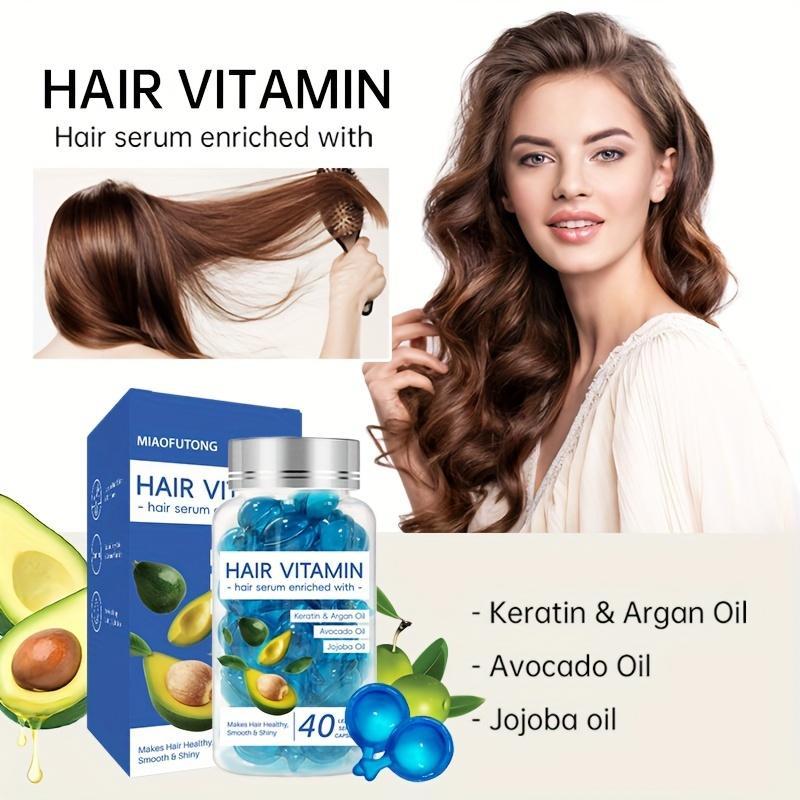 Hair Vitamin Capsule, 2 Boxes Hair Care Capsule, Hair Care Product for All Hair Types, Moisturizing Hair Serum Capsule