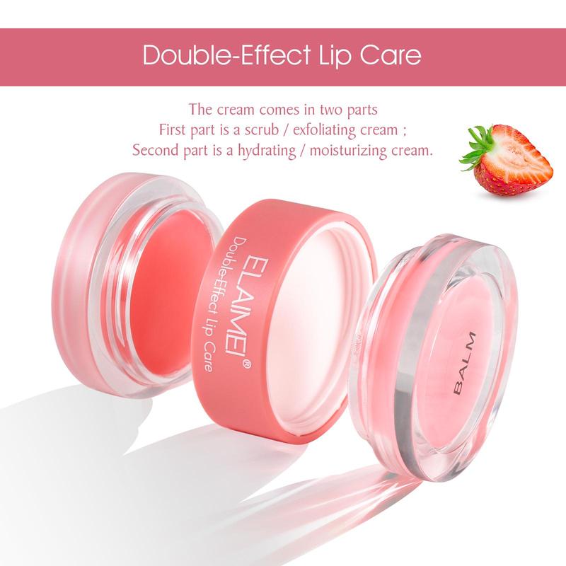 Strawberry Flavor Double-effect Lip Care Mask, Deep Moisturizing Lip Mask, Nourishes Lips, Suitable for All Skin Types