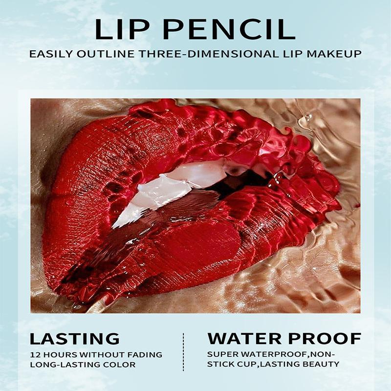 Long Lasting Lip Liner, 1 Count Tinted Lip Liner Pencil, Easy Coloring Lip Liner Pen, Moisturizing Lip Lip Makeup Product for Girls & Women