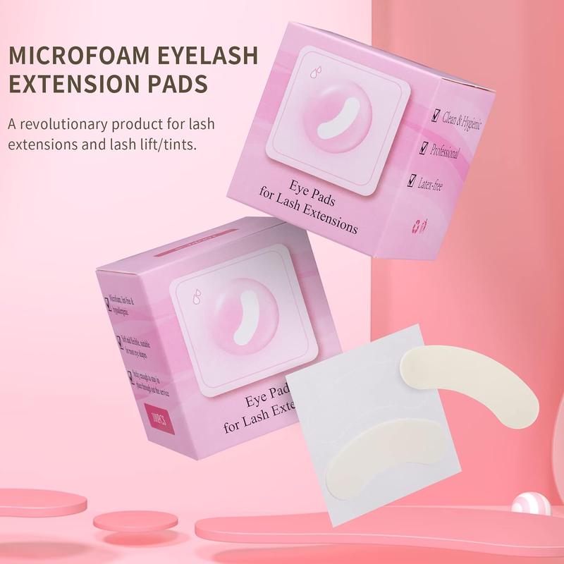 Thickened Micro-foam Eye Pads , 100pcs box Multi-use Eye Pads for Eyelash Extensions, Professional Eye Lash Styling Accessories