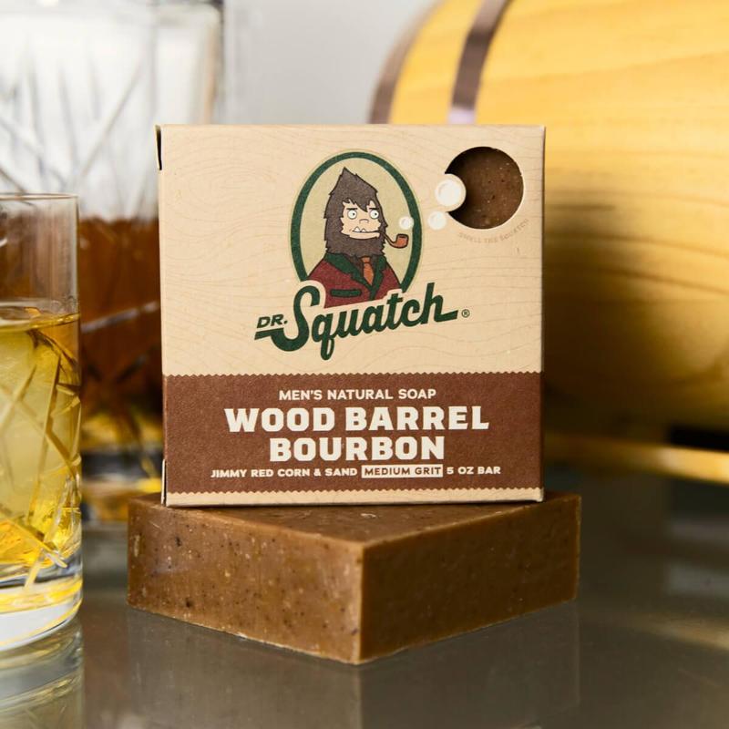 Dr. Squatch - Wood Barrel Bourbon Bar Soap