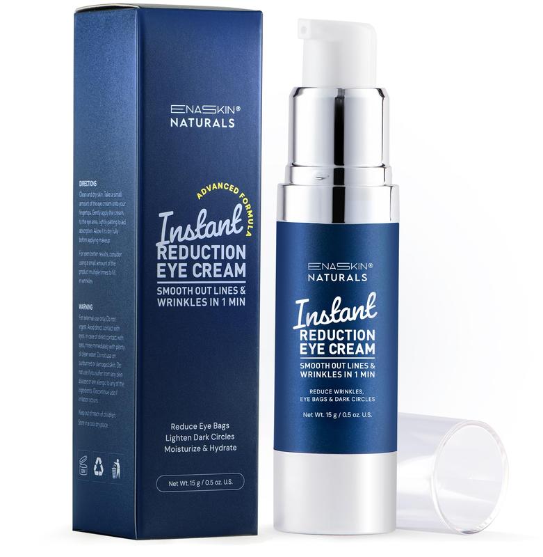 Instant Reduction Eye Cream: Rapid Tightener for Dark Circles, Fine Lines, Puffiness - Anti-Aging Under Eye Cream for Eye Bags, 60-Second Results