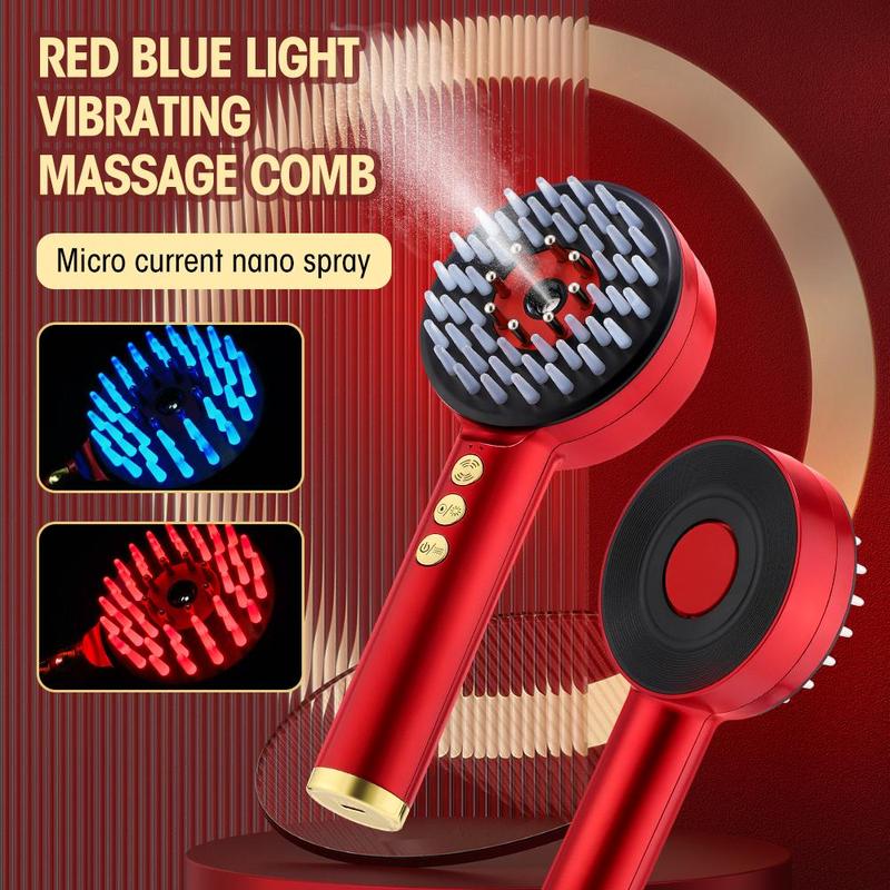 Electric Hair Massager Comb, 1 Box Essential Oil Guided Electric Massage Comb, Hair Care & Application Comb, Personal Care Appliances for Home & Travel