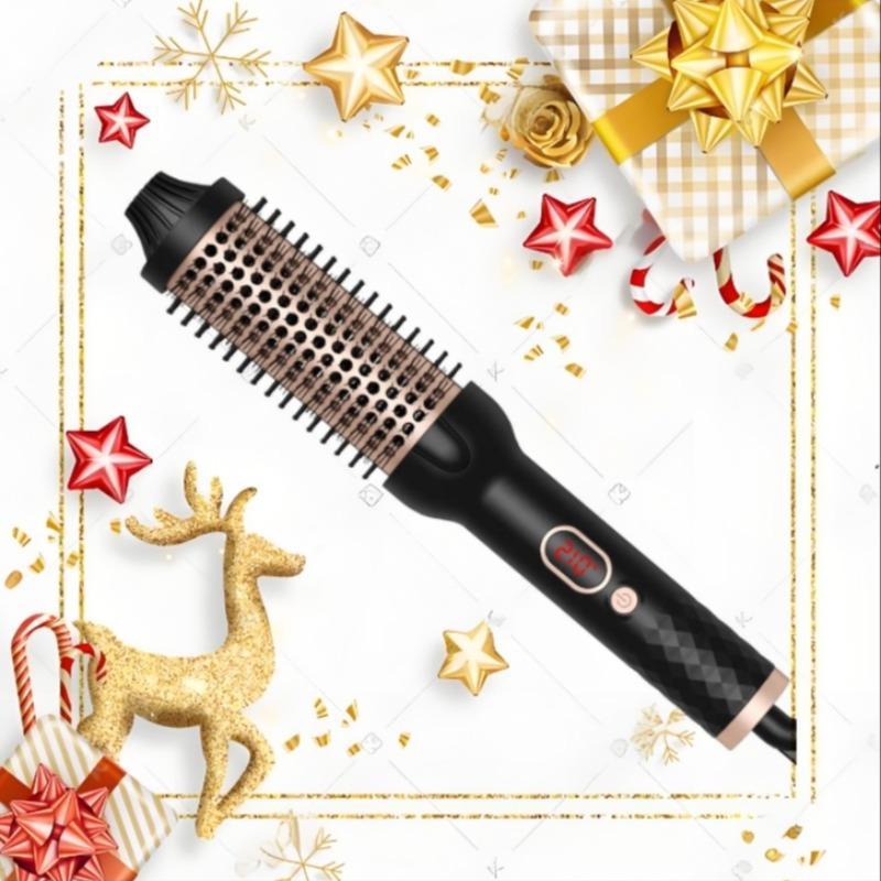 3 in 1 Multifunctional Negative Ion Hair Curler, Hair Curling Wand, Hair Straightener Brush, Automatic Hair Styling Tool for Home & Salon Use