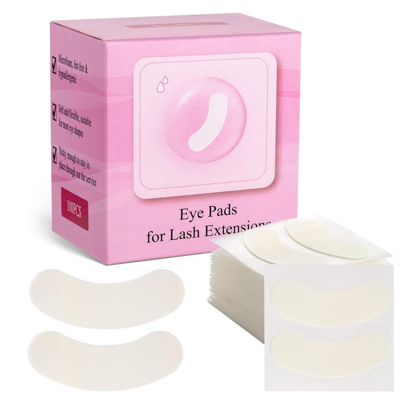 Thickened Micro-foam Eye Pads , 100pcs box Multi-use Eye Pads for Eyelash Extensions, Professional Eye Lash Styling Accessories