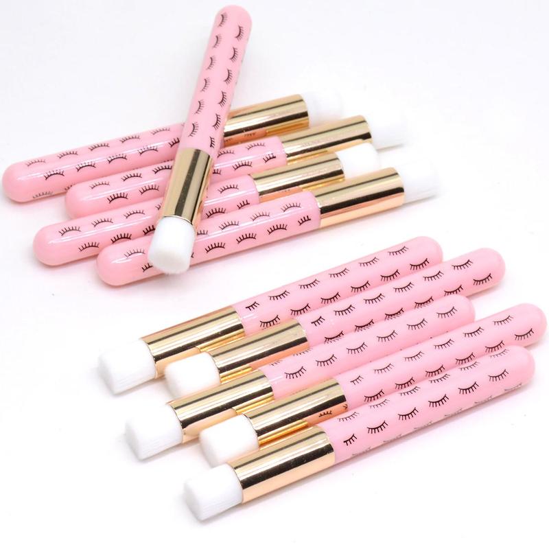 Eyelash Makeup Remover Brush, 10pcs set Lash Cleaning Brush, Lash Shampoo Brush, Eyelash Extension Cleanser Brush, Face Wash Brush