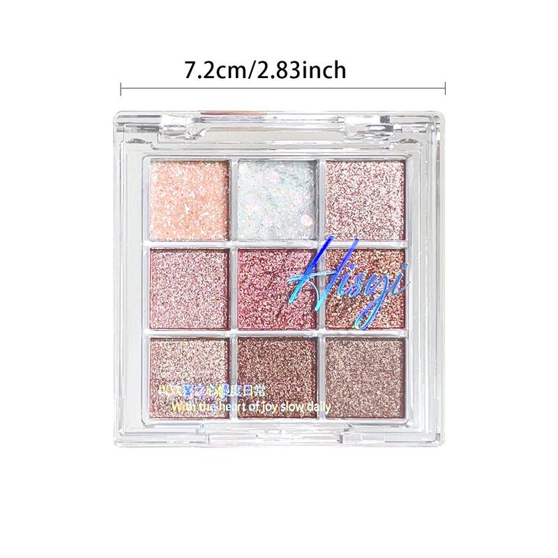 Glitter Eyeshadow Palette, 2 Counts set Shimmering Eyeshadow Makeup Palette, Long Lasting Eyeshadow Makeup Product For All Styles, Christmas Gift