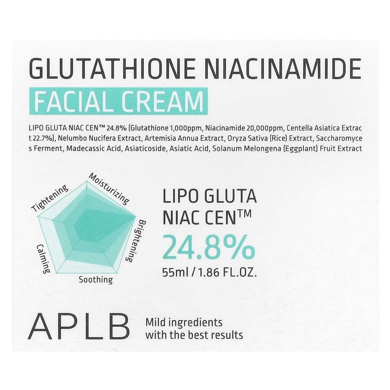 APLB Glutathione Niacinamide, Facial Cream, 1.86 fl oz (55 ml)