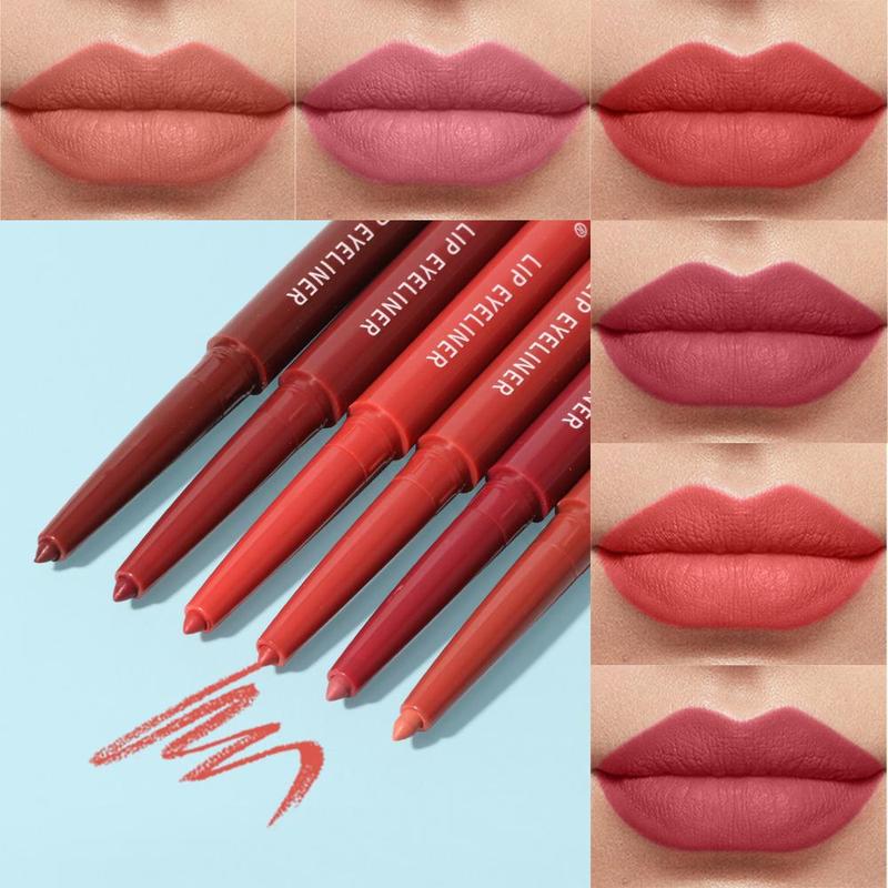 Long Lasting Lip Liner, 1 Count Tinted Lip Liner Pencil, Easy Coloring Lip Liner Pen, Moisturizing Lip Lip Makeup Product for Girls & Women