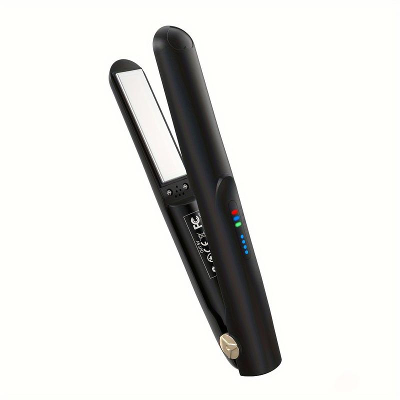 Cordless Hair Straightener Curling Iron, Mini Portable USB, Intelligent Temperature Control to Upgrade the Anti- scalding, Hair Care Anion Care Hair, Large- capacity Lithium Battery Lasting Life, Portable Charger, Party, Travel