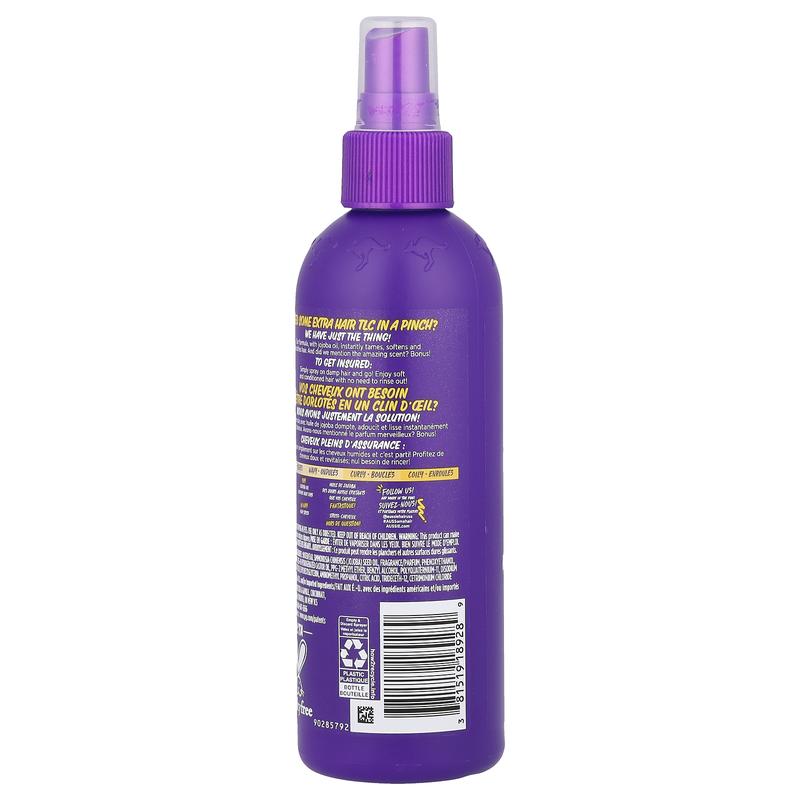 Aussie Hair Insurance, Leave-In Conditioner with Jojoba Oil, All Hair Types, 8 fl oz (236 ml)