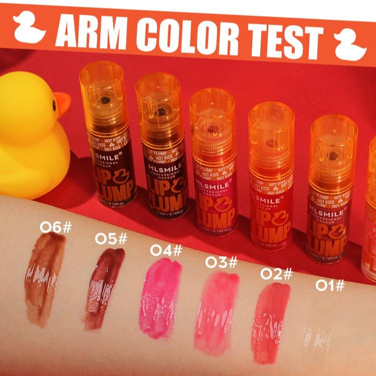 Duck Lip Plumping Oil Lip Gloss Set Mirror Lip Glaze Pearlescent Lip Gloss Lip Balm Lip Oil Transparent Lip Gloss Lipstick Makeup