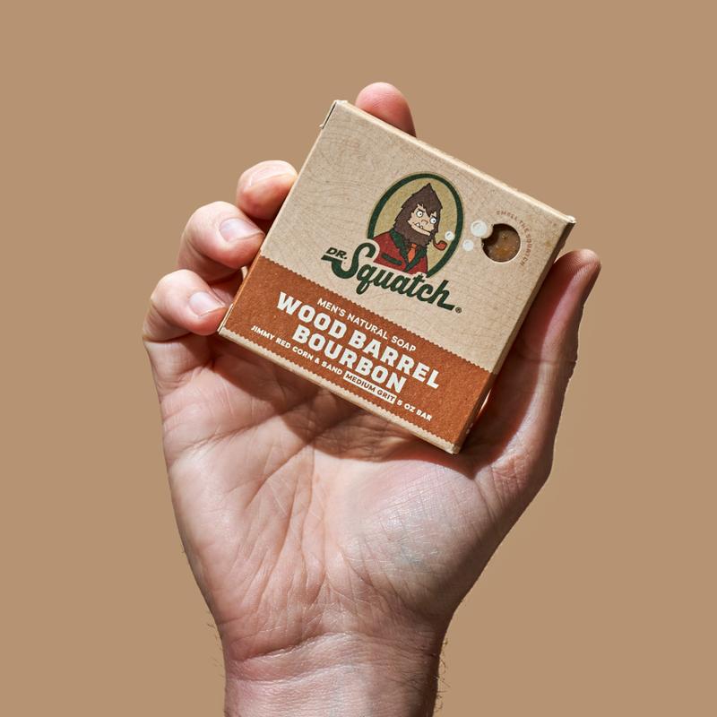 Dr. Squatch - Wood Barrel Bourbon Bar Soap