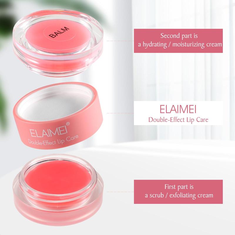 Strawberry Flavor Double-effect Lip Care Mask, Deep Moisturizing Lip Mask, Nourishes Lips, Suitable for All Skin Types