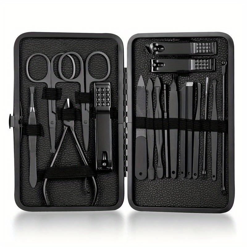 Professional Pedicure Nail Scissors Set, Nail Care Tools, Nail Cutter Nail Clipper Nail Files With Portable Case For Men And Women