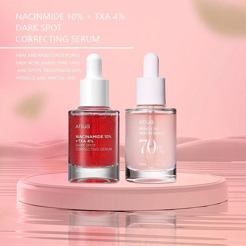 Anua 10% nicotinamide 4% Polycyclic Acid Essence 70 Niacin Essence 70% Skin care moisturizing, nourishing, radiant, comfortable skin hyaluronic acid hydration set anua  peach Hydrating Moisturize