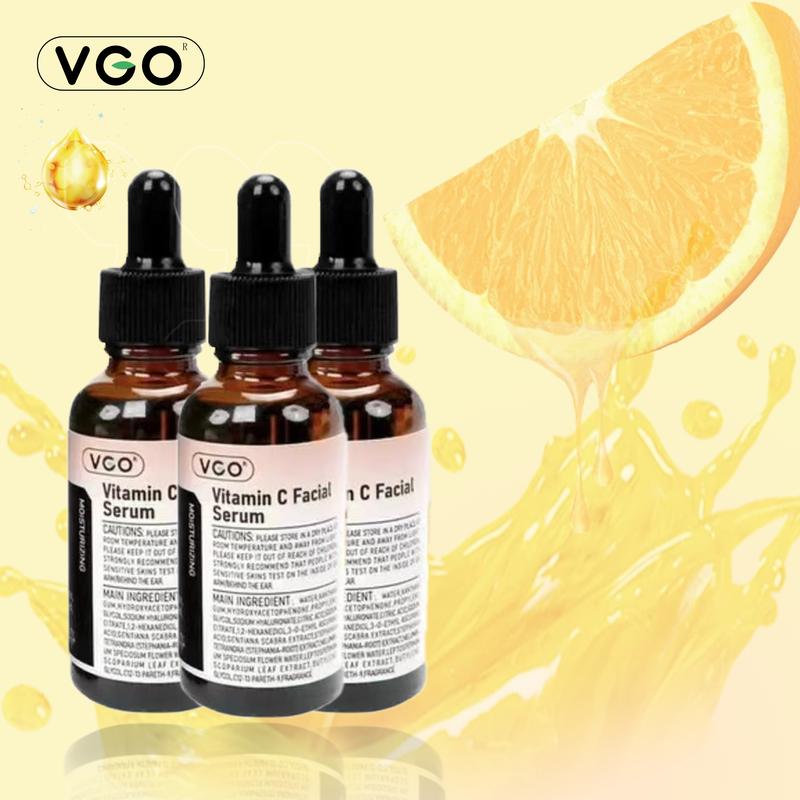 VGO Vitamin C Facial Serum Essence, 30ml   60ml  Skincare Face Serum, Moisturizer Gentle Serum Vitamina E Moisturizing cream  deep hydration easily absorbed winter Moisturizer skin Reduce wrinkles serum even skin tone oil control serum