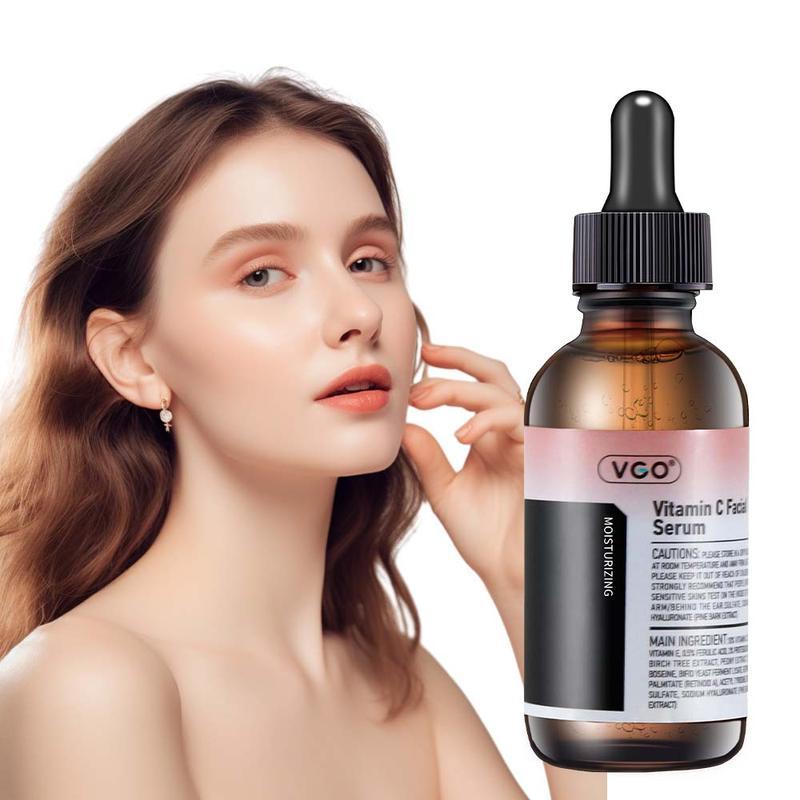 VGO Vitamin C Facial Serum Essence, 30ml   60ml  Skincare Face Serum, Moisturizer Gentle Serum Vitamina E Moisturizing cream  deep hydration easily absorbed winter Moisturizer skin Reduce wrinkles serum even skin tone oil control serum