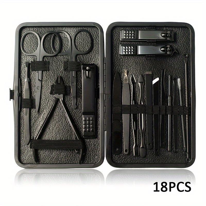 Professional Pedicure Nail Scissors Set, Nail Care Tools, Nail Cutter Nail Clipper Nail Files With Portable Case For Men And Women